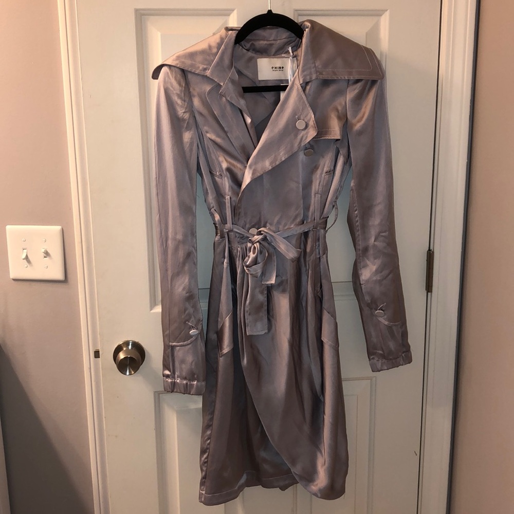 CHINE Belgian Design Satin Lavender Coat